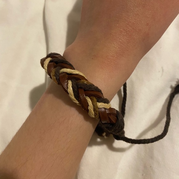 Woven Tie-Up Bracelet - Picture 2 of 3